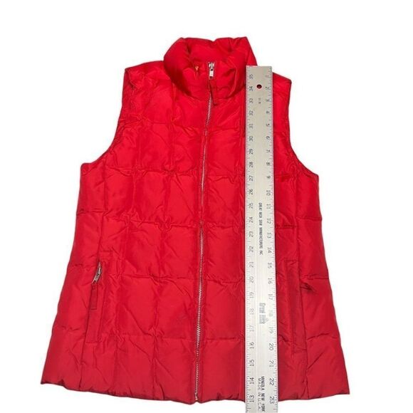 Gap Vest XS Red Puffer Retro Full Zip Ski Snow Pockets Colorful Transitional - Picture 2 of 12